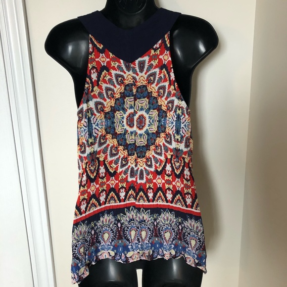 Sophie Rue Boho High-Low Rayon Tank Large - Picture 3 of 5